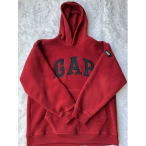 Gap Unisex Vintage Hooded Red Sweatshirt Size XXL